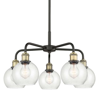 A thumbnail of the Innovations Lighting 516-5CR-15-24 Athens Chandelier Black Antique Brass / Seedy