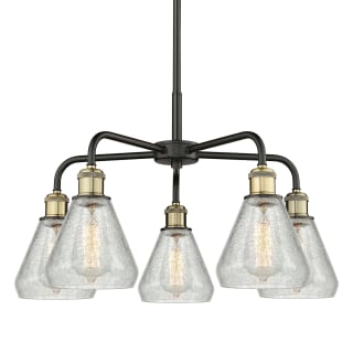 A thumbnail of the Innovations Lighting 516-5CR-15-24 Conesus Chandelier Black Antique Brass / Clear Crackle