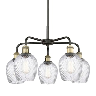 A thumbnail of the Innovations Lighting 516-5CR-15-23 Salina Chandelier Black Antique Brass / Clear Spiral Fluted