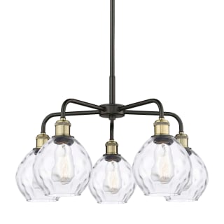 A thumbnail of the Innovations Lighting 516-5CR-15-24 Waverly Chandelier Black Antique Brass / Clear