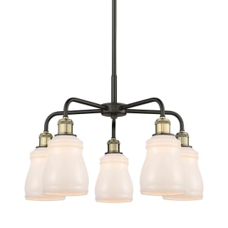 A thumbnail of the Innovations Lighting 516-5CR-15-23 Ellery Chandelier Black Antique Brass / White