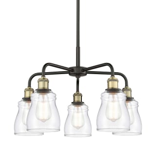 A thumbnail of the Innovations Lighting 516-5CR-15-23 Ellery Chandelier Black Antique Brass / Clear