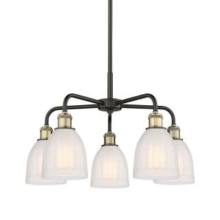 A thumbnail of the Innovations Lighting 516-5CR-15-24 Brookfield Chandelier Black Antique Brass / White