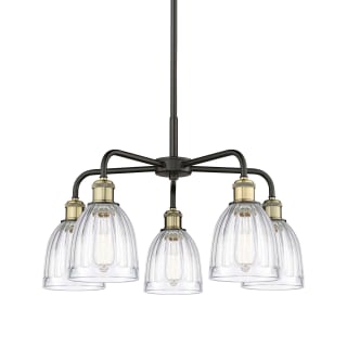 A thumbnail of the Innovations Lighting 516-5CR-15-24 Brookfield Chandelier Black Antique Brass / Clear