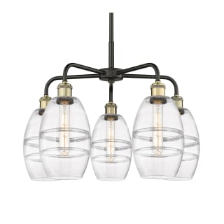 A thumbnail of the Innovations Lighting 516-5CR-14-24 Vaz Chandelier Black Antique Brass / Clear