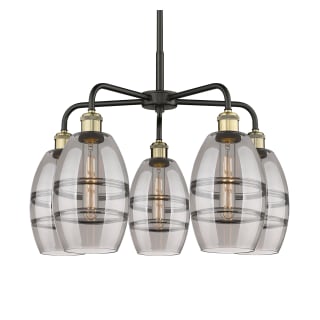 A thumbnail of the Innovations Lighting 516-5CR-14-24 Vaz Chandelier Black Antique Brass / Smoked