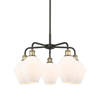 A thumbnail of the Innovations Lighting 516-5CR-17-26 Cindyrella Chandelier Black Antique Brass / Cased Matte White