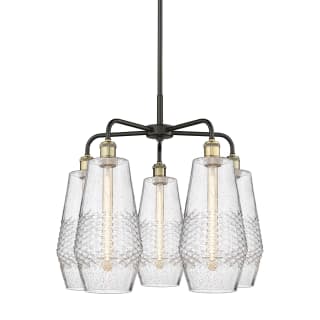 A thumbnail of the Innovations Lighting 516-5CR-22-25 Windham Chandelier Black Antique Brass / Seedy