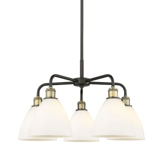 A thumbnail of the Innovations Lighting 516-5CR-16-26 Bristol Glass Chandelier Black Antique Brass / Matte White