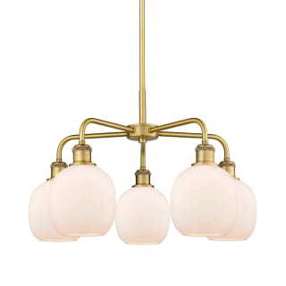 A thumbnail of the Innovations Lighting 516-5CR-15-24 Belfast Chandelier Brushed Brass / Matte White