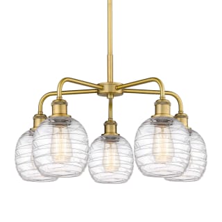 A thumbnail of the Innovations Lighting 516-5CR-15-24 Belfast Chandelier Brushed Brass / Deco Swirl