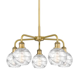 A thumbnail of the Innovations Lighting 516-5CR-15-24 Athens Deco Swirl Chandelier Brushed Brass / Clear Deco Swirl