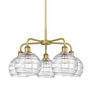A thumbnail of the Innovations Lighting 516-5CR-16-26 Athens Deco Swirl Chandelier Brushed Brass / Clear Deco Swirl