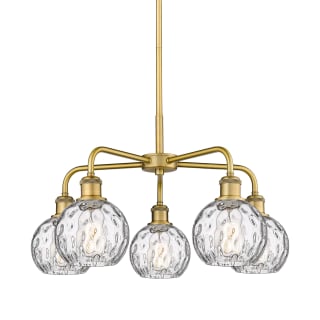 A thumbnail of the Innovations Lighting 516-5CR-15-24 Athens Water Glass Chandelier Brushed Brass / Clear Water Glass