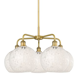 A thumbnail of the Innovations Lighting 516-5C-18-28-White Mouchette-Indoor Chandelier Brushed Brass / White Mouchette