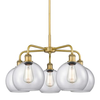 A thumbnail of the Innovations Lighting 516-5CR-16-26 Athens Chandelier Brushed Brass / Clear