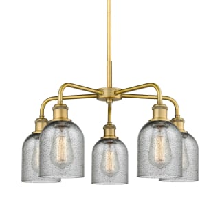 A thumbnail of the Innovations Lighting 516-5CR-15-23 Caledonia Chandelier Brushed Brass / Charcoal