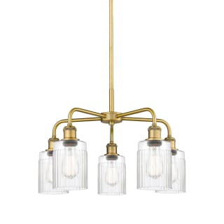 A thumbnail of the Innovations Lighting 516-5CR-15-23 Hadley Chandelier Brushed Brass / Clear