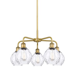 A thumbnail of the Innovations Lighting 516-5CR-15-24 Waverly Chandelier Brushed Brass / Clear