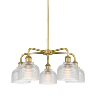 A thumbnail of the Innovations Lighting 516-5CR-15-24 Dayton Chandelier Brushed Brass / Clear