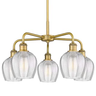 A thumbnail of the Innovations Lighting 516-5CR-15-24 Norfolk Chandelier Brushed Brass / Clear