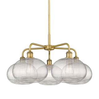 A thumbnail of the Innovations Lighting 516-5CR-15-28 Ithaca Chandelier Brushed Brass / Clear Ithaca