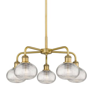 A thumbnail of the Innovations Lighting 516-5CR-13-24 Ithaca Chandelier Brushed Brass / Clear Ithaca