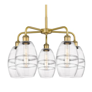 A thumbnail of the Innovations Lighting 516-5CR-14-24 Vaz Chandelier Brushed Brass / Clear