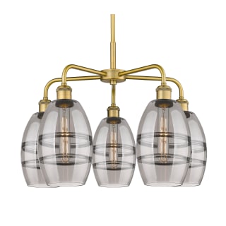 A thumbnail of the Innovations Lighting 516-5CR-14-24 Vaz Chandelier Brushed Brass / Smoked