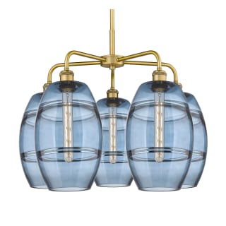 A thumbnail of the Innovations Lighting 516-5CR-15-26 Vaz Chandelier Brushed Brass / Blue