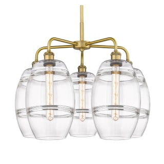 A thumbnail of the Innovations Lighting 516-5CR-15-26 Vaz Chandelier Brushed Brass / Clear