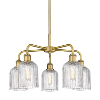 A thumbnail of the Innovations Lighting 516-5CR-15-23 Bridal Veil Chandelier Brushed Brass / Clear