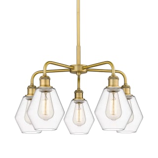 A thumbnail of the Innovations Lighting 516-5CR-16-24 Cindyrella Chandelier Brushed Brass / Clear