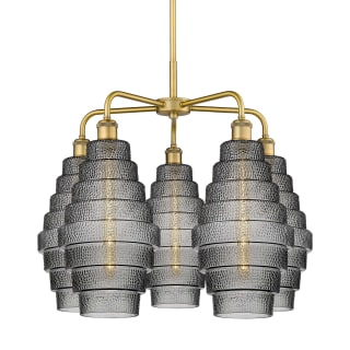 A thumbnail of the Innovations Lighting 516-5CR-23-26 Cascade Chandelier Brushed Brass / Smoked