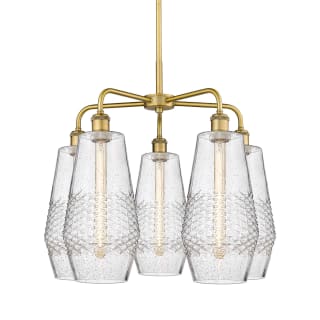 A thumbnail of the Innovations Lighting 516-5CR-22-25 Windham Chandelier Brushed Brass / Seedy
