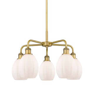 A thumbnail of the Innovations Lighting 516-5CR-16-24 Eaton Chandelier Brushed Brass / Matte White