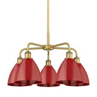 A thumbnail of the Innovations Lighting 516-5CR-16-26 Ballston Dome Chandelier Brushed Brass / Red