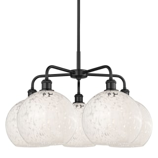 A thumbnail of the Innovations Lighting 516-5C-18-28-White Mouchette-Indoor Chandelier Matte Black / White Mouchette