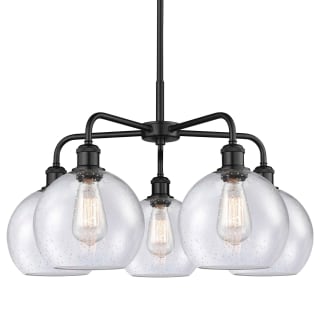 A thumbnail of the Innovations Lighting 516-5CR-16-26 Athens Chandelier Matte Black / Seedy