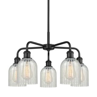 A thumbnail of the Innovations Lighting 516-5CR-15-23 Caledonia Chandelier Matte Black / Mouchette