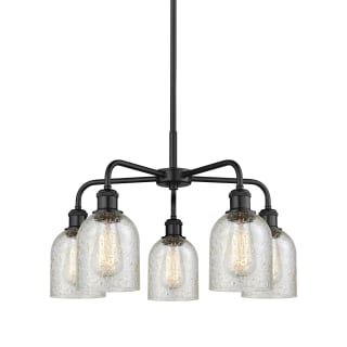 A thumbnail of the Innovations Lighting 516-5CR-15-23 Caledonia Chandelier Matte Black / Mica