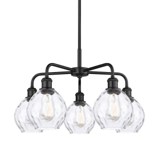 A thumbnail of the Innovations Lighting 516-5CR-15-24 Waverly Chandelier Matte Black / Clear