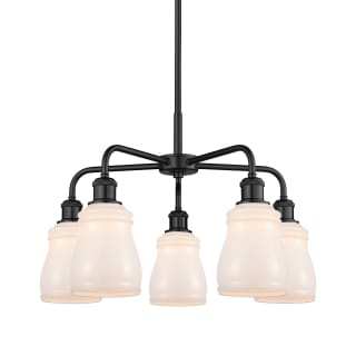 A thumbnail of the Innovations Lighting 516-5CR-15-23 Ellery Chandelier Matte Black / White