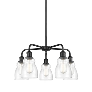 A thumbnail of the Innovations Lighting 516-5CR-15-23 Ellery Chandelier Matte Black / Seedy