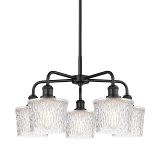 A thumbnail of the Innovations Lighting 516-5CR-15-25 Niagra Chandelier Matte Black / Clear