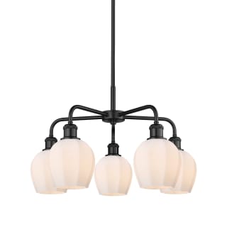 A thumbnail of the Innovations Lighting 516-5CR-15-24 Norfolk Chandelier Matte Black / Matte White