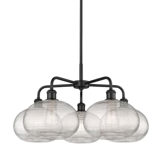 A thumbnail of the Innovations Lighting 516-5CR-15-28 Ithaca Chandelier Matte Black / Clear Ithaca