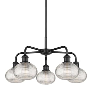 A thumbnail of the Innovations Lighting 516-5CR-13-24 Ithaca Chandelier Matte Black / Clear Ithaca