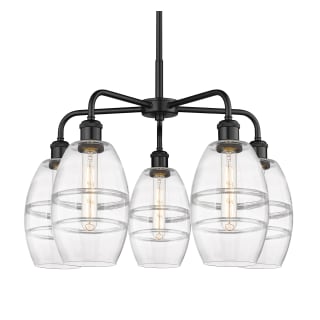 A thumbnail of the Innovations Lighting 516-5CR-14-24 Vaz Chandelier Matte Black / Clear