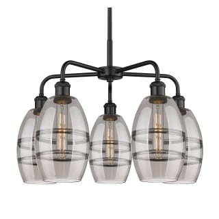 A thumbnail of the Innovations Lighting 516-5CR-14-24 Vaz Chandelier Matte Black / Smoked